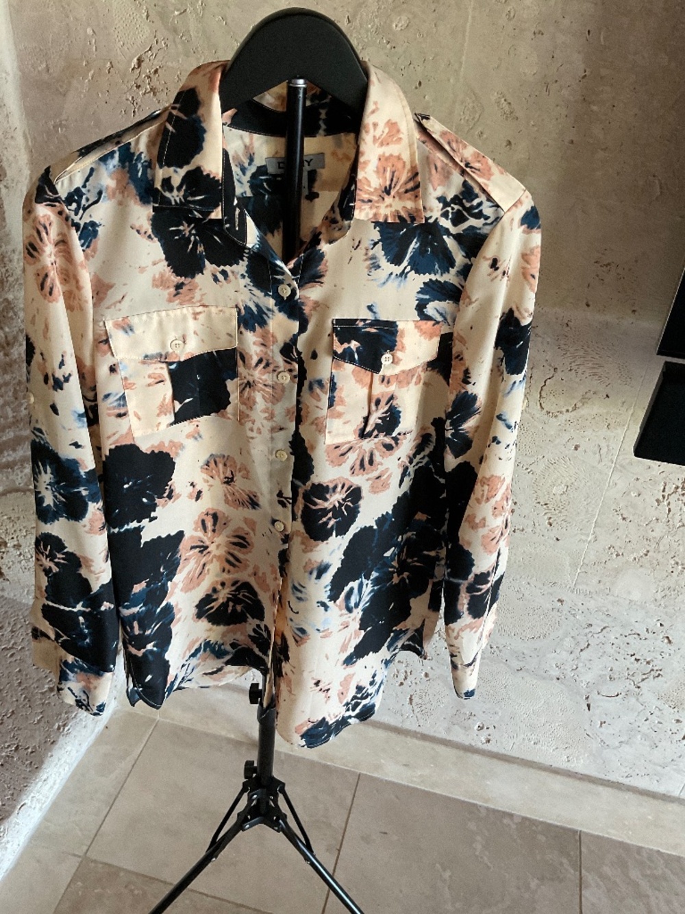 DKNY Blouse Size Small- Multi colors